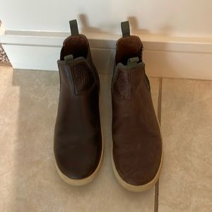 Olukai Chealsea Sneakers Sz 9.5 Brown Leather